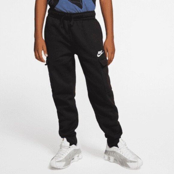 Nike Youth Black Cargo Pants Joggers Track Pants XL - Picture 1 of 8
